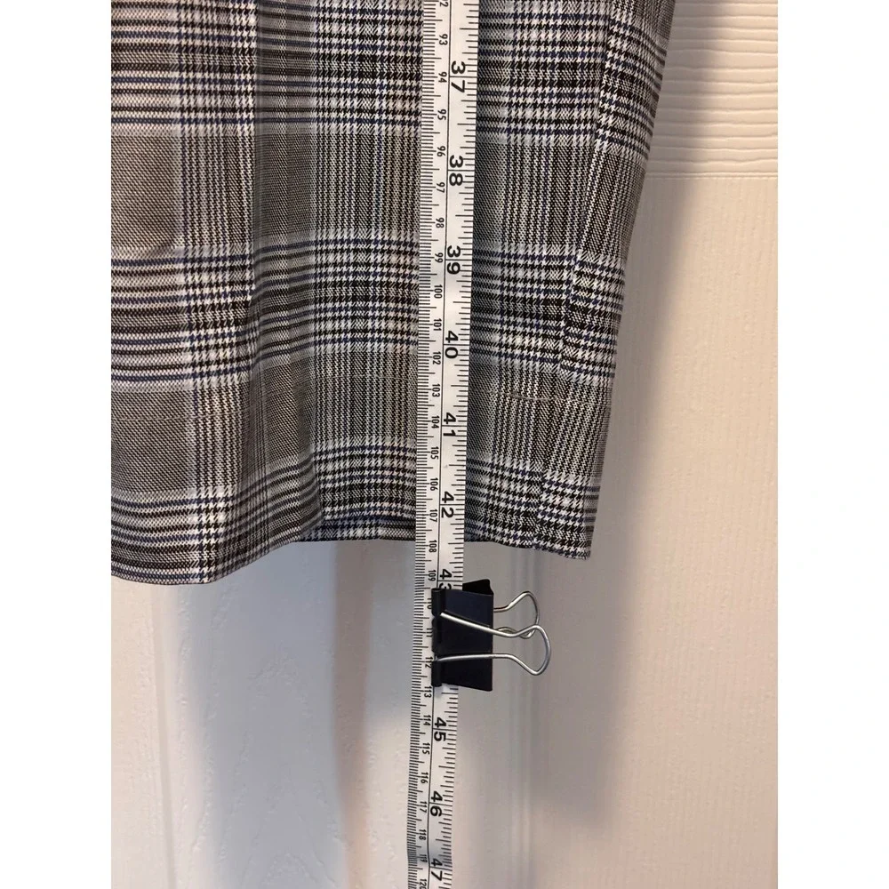 Nordstrom Womens Grey Glen Plaid Pleated Tapered Dress Pants Size 20 NWT